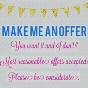 Visit my closet and make offers!